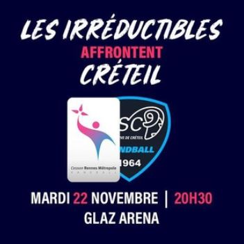 Match LNH : Cesson - Créteil 22/11/2022