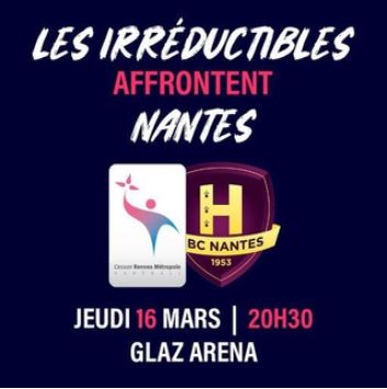 Match LNH : Cesson - Nantes 16/03/2023
