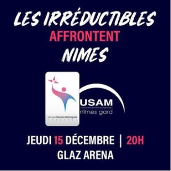 Match LNH : Cesson - Nîmes 15/12/2022